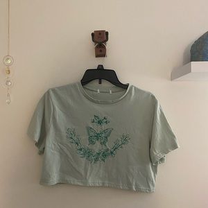 Butterfly Cropped Tee